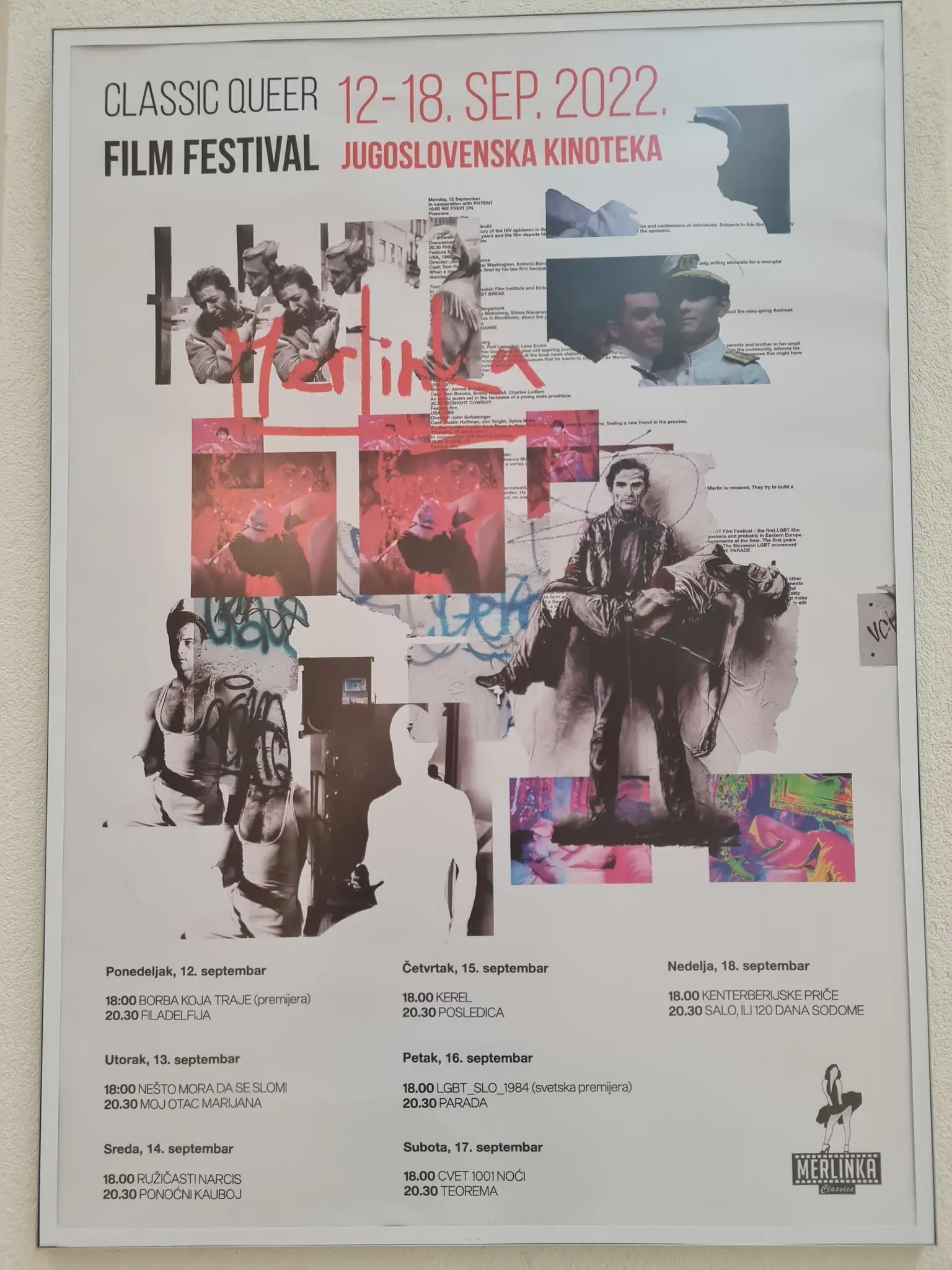 Plakat des Queer-Filmfestivals in Belgrad 2022